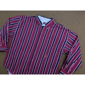 VTG RUFF Classic Mens Long Sleeve Color Block Button Down Shirt Size XXL 90s y2k